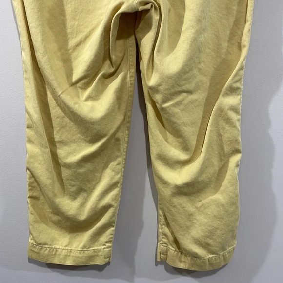 GAP Easy Pant Pull On Elastic Waist Yellow M Petite - Picture 7 of 16